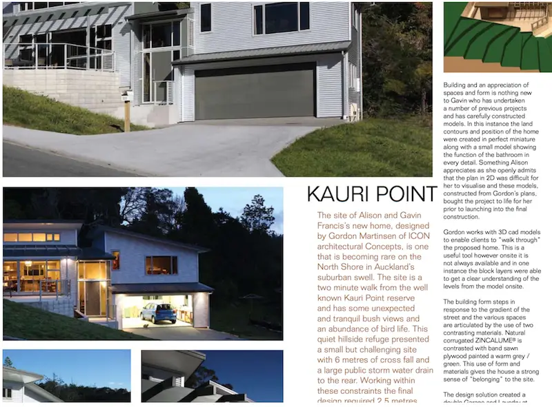 Magazine feature article about a Right Now Roofing project